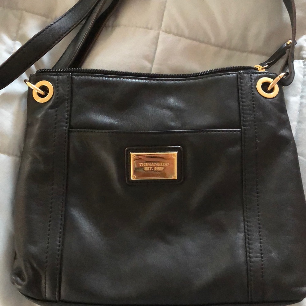 Tignanello leather shoulder bag